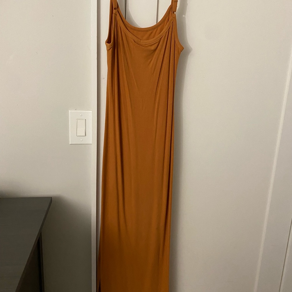 Orange maxi dress